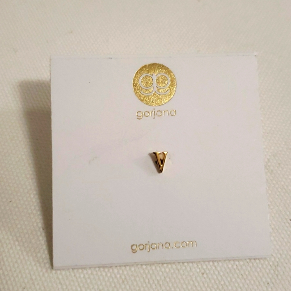 Gorjana Initial Stud Earring - "V" - image 1